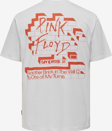 Only & Sons Μπλουζάκι 'Pink Floyd' σε λευκό