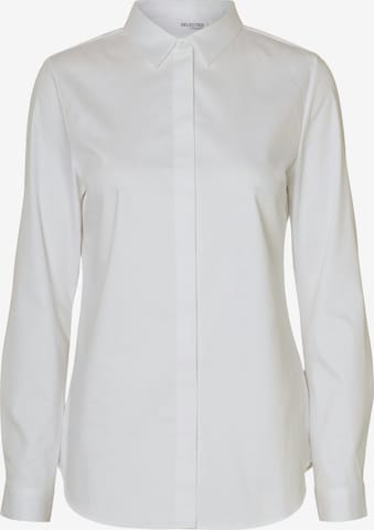 Bluză 'SLFRomie' de la SELECTED pe alb: față