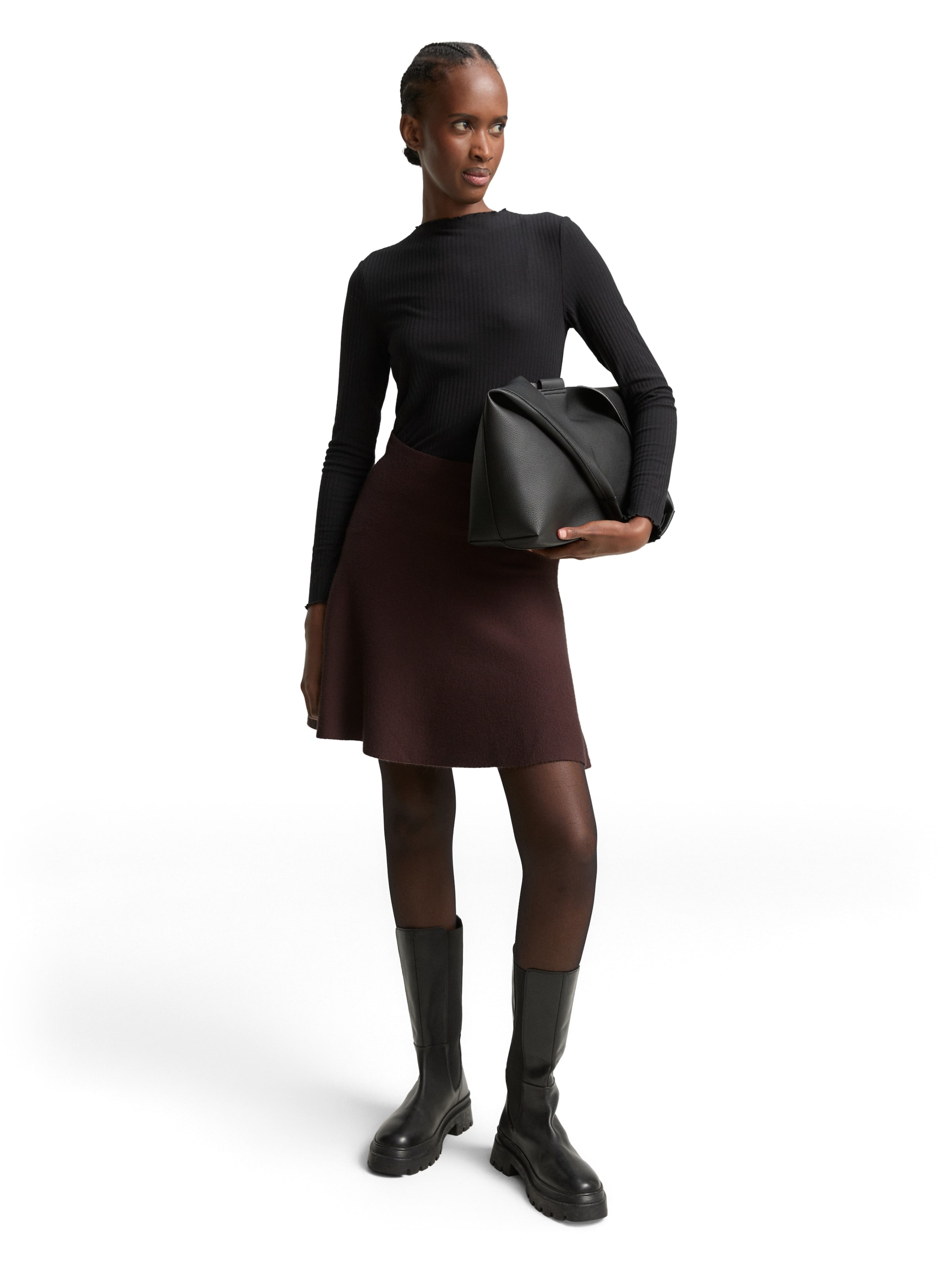 TOM TAILOR DENIM Юбка в Коричневый