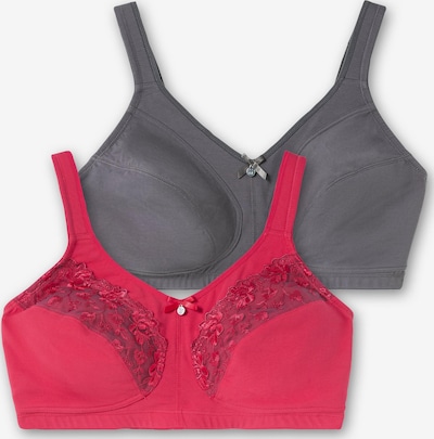 SHEEGO Rintaliivi värissä tummanharmaa / vadelma, Tuotenäkymä