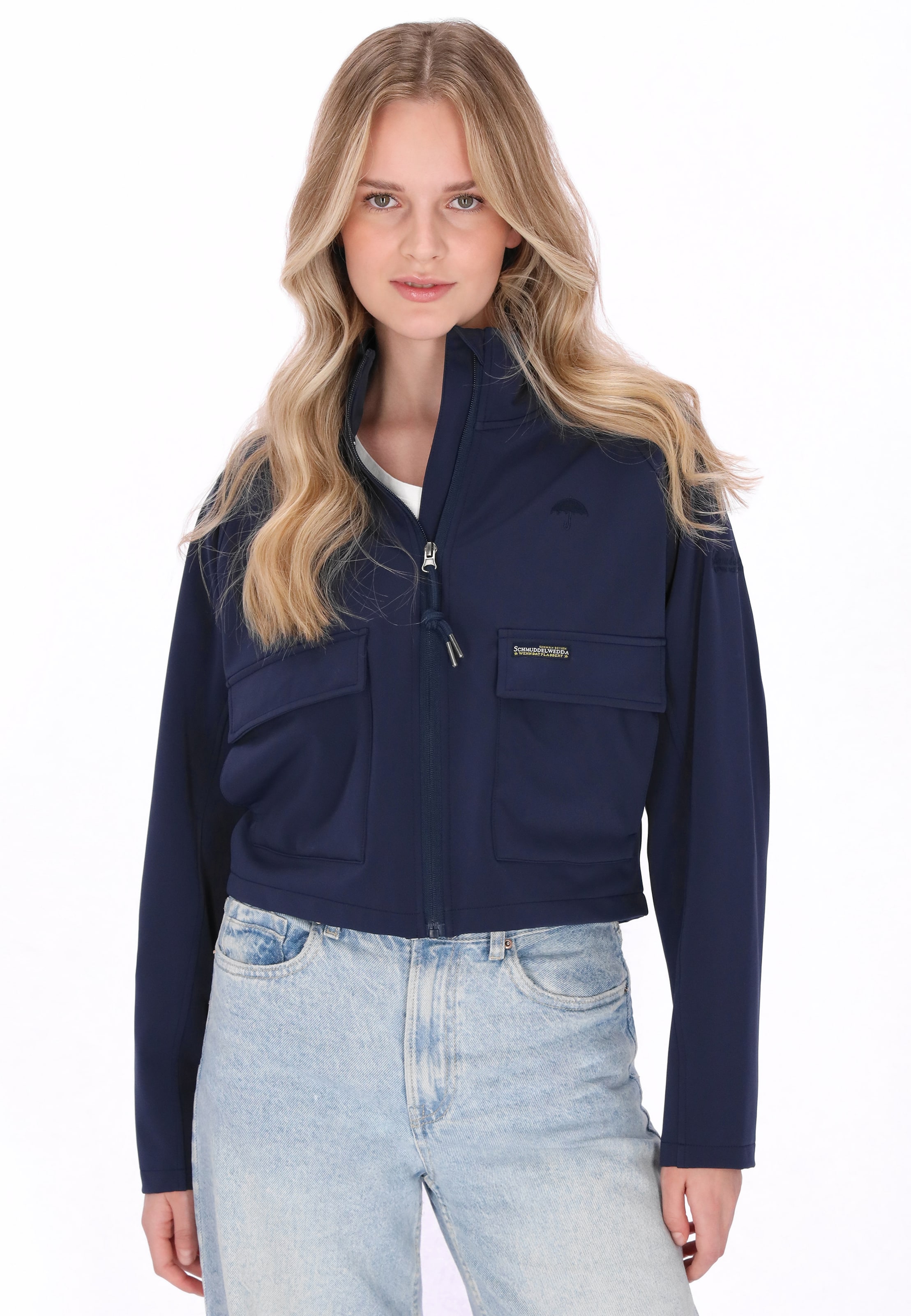 Schmuddelwedda Funktionsjacke in Blau: Vorderseite