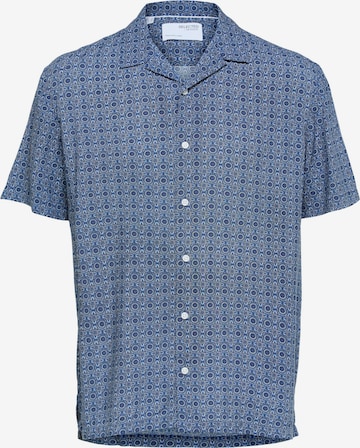 SELECTED HOMME Button Up Shirt 'Vero' in Blue: front