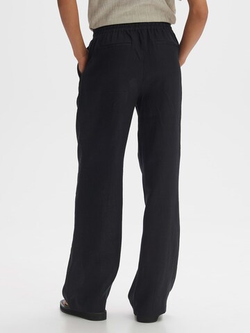 Wide Leg Pantalon à pince 'Marou' OPUS en noir