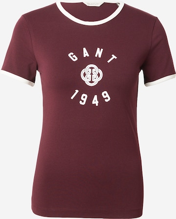 Maglietta 'RINGER' di GANT in rosso: frontale