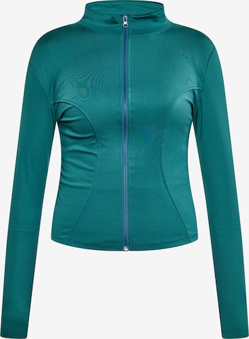 IZIA Sweatvest in Groen: voorkant