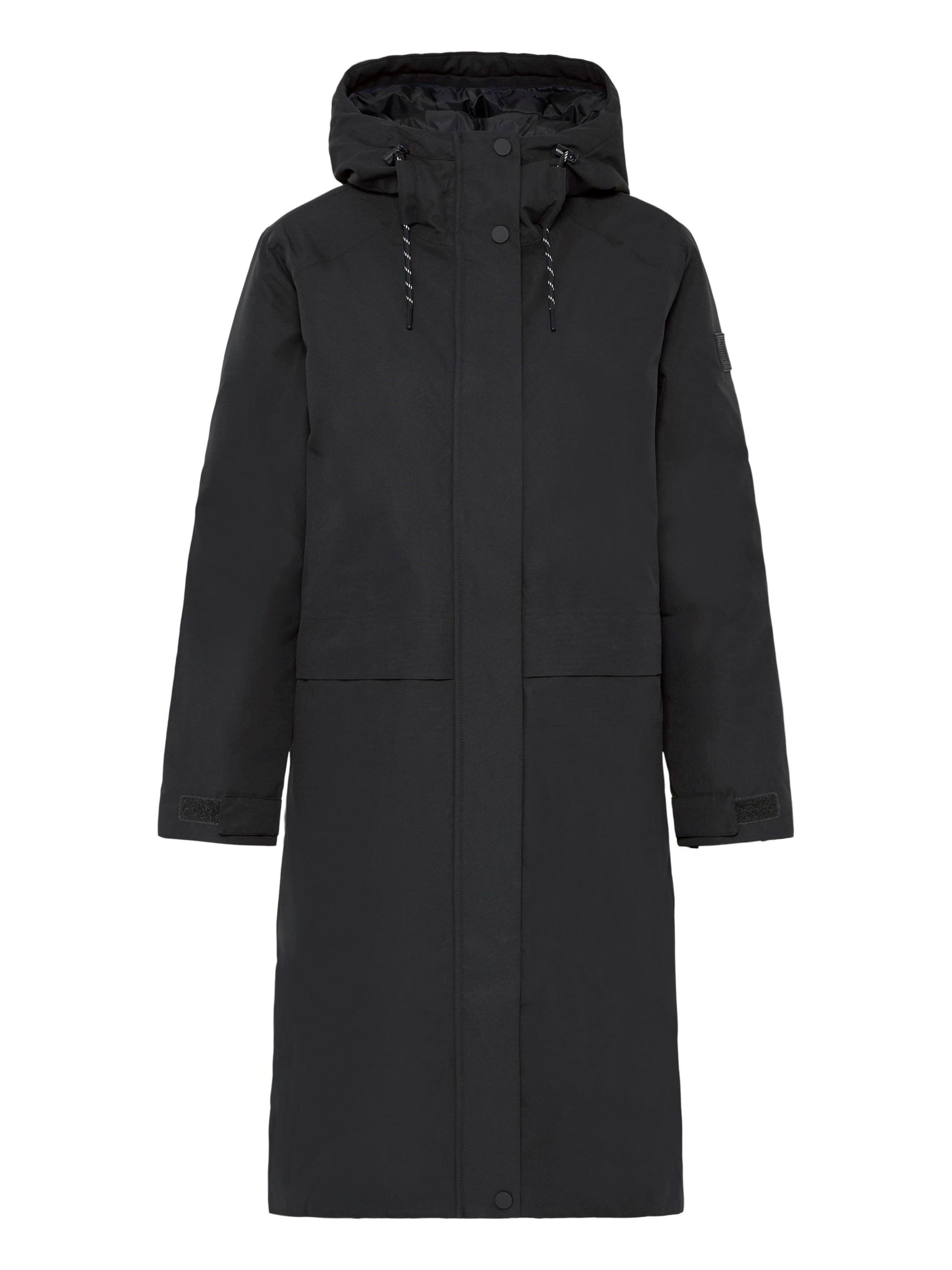 North Bend Wintermantel ' NBMalis Parka ' in Schwarz: Vorderseite
