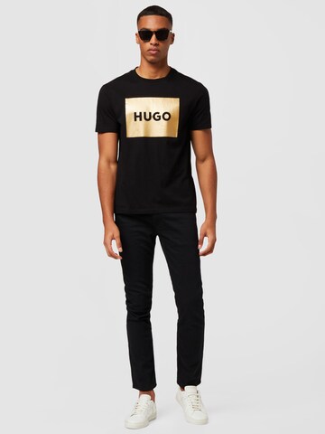 HUGO Majica 'Dulive' | črna barva