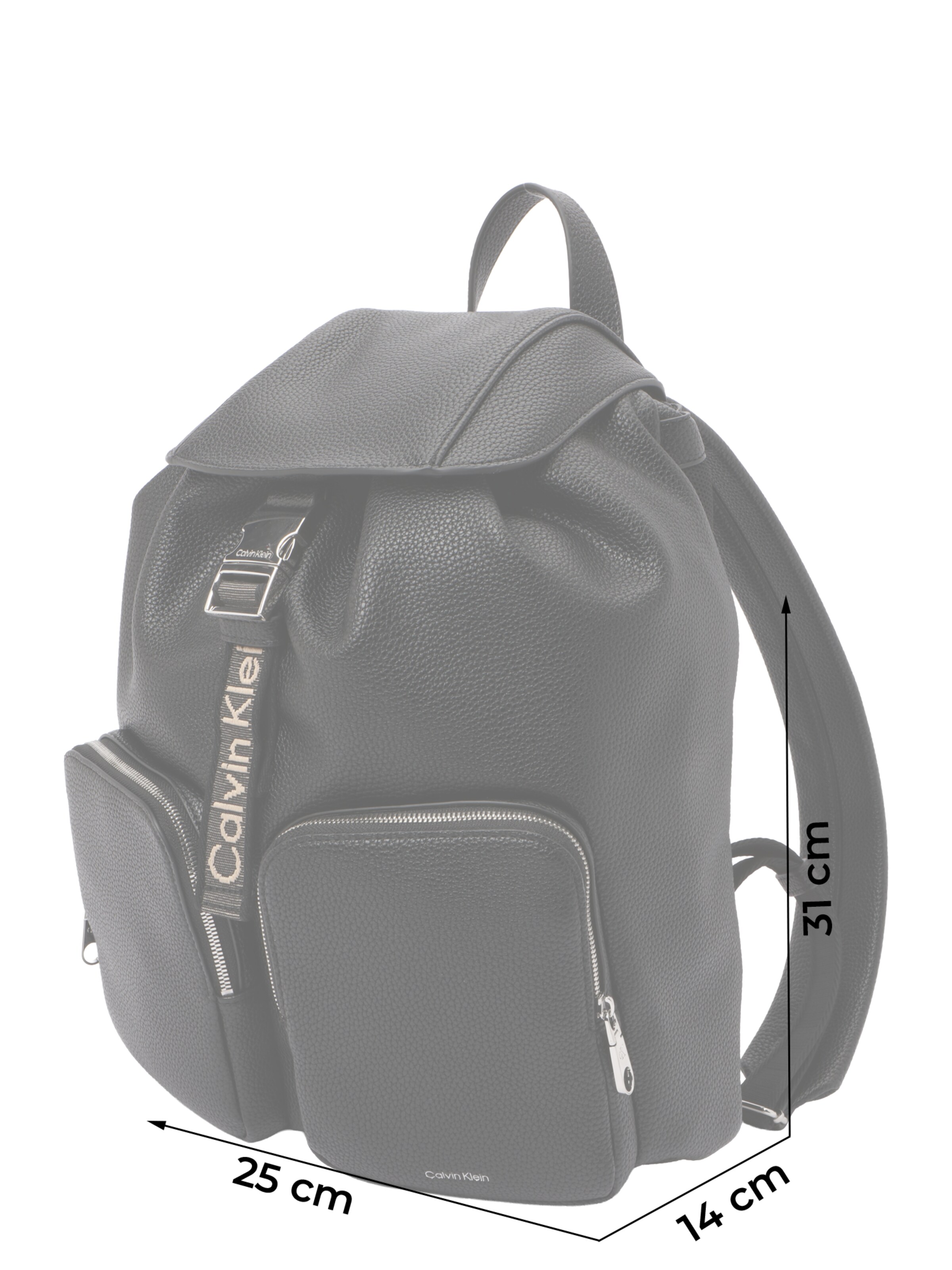 Calvin Klein Batoh 'WEBBING' - Čierna