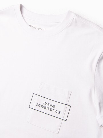 Ombre Shirt 'S1742' in Wit