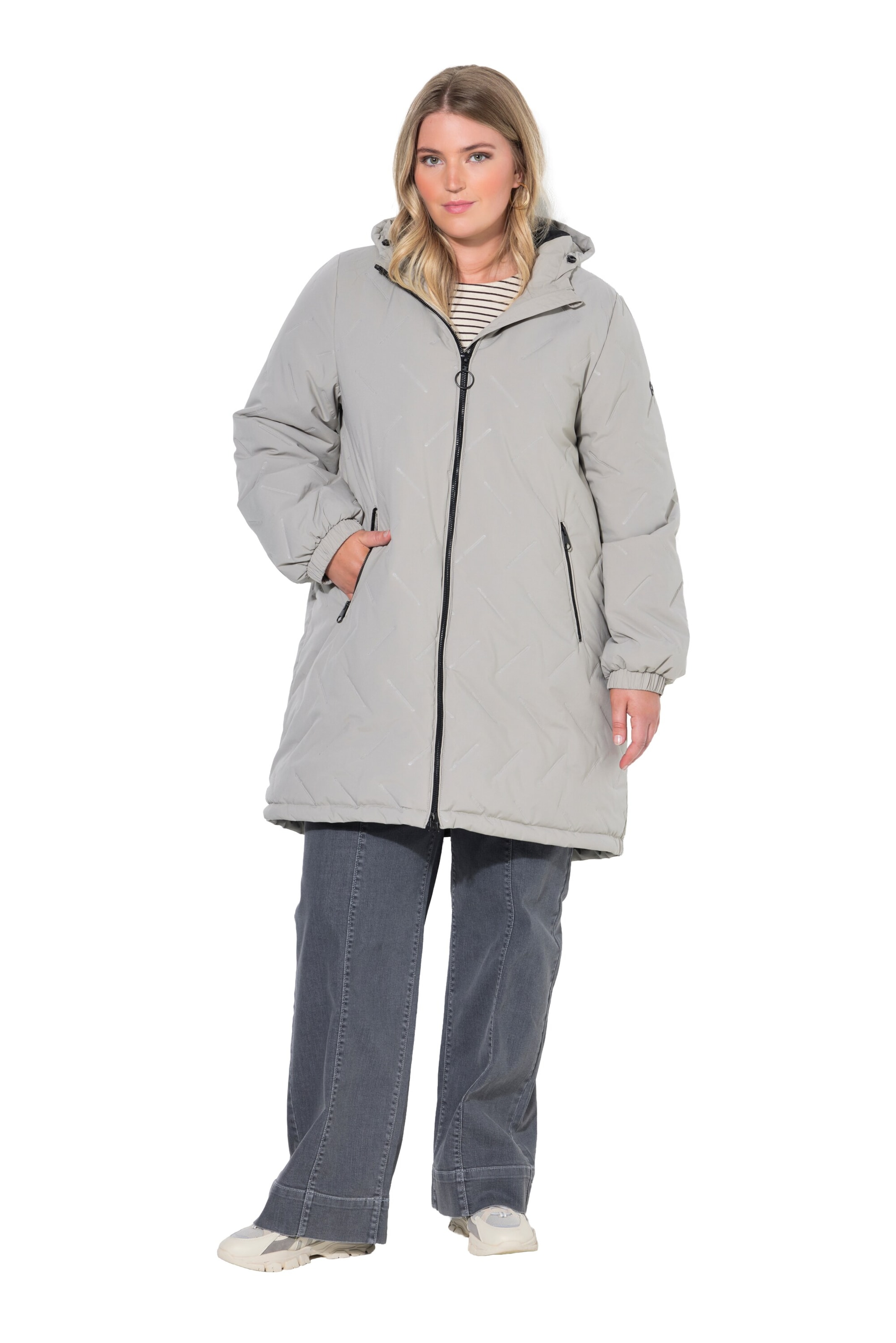 Ulla Popken Raincoat in Grey