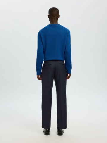 SELECTED Regular Pleated Pants in Blue