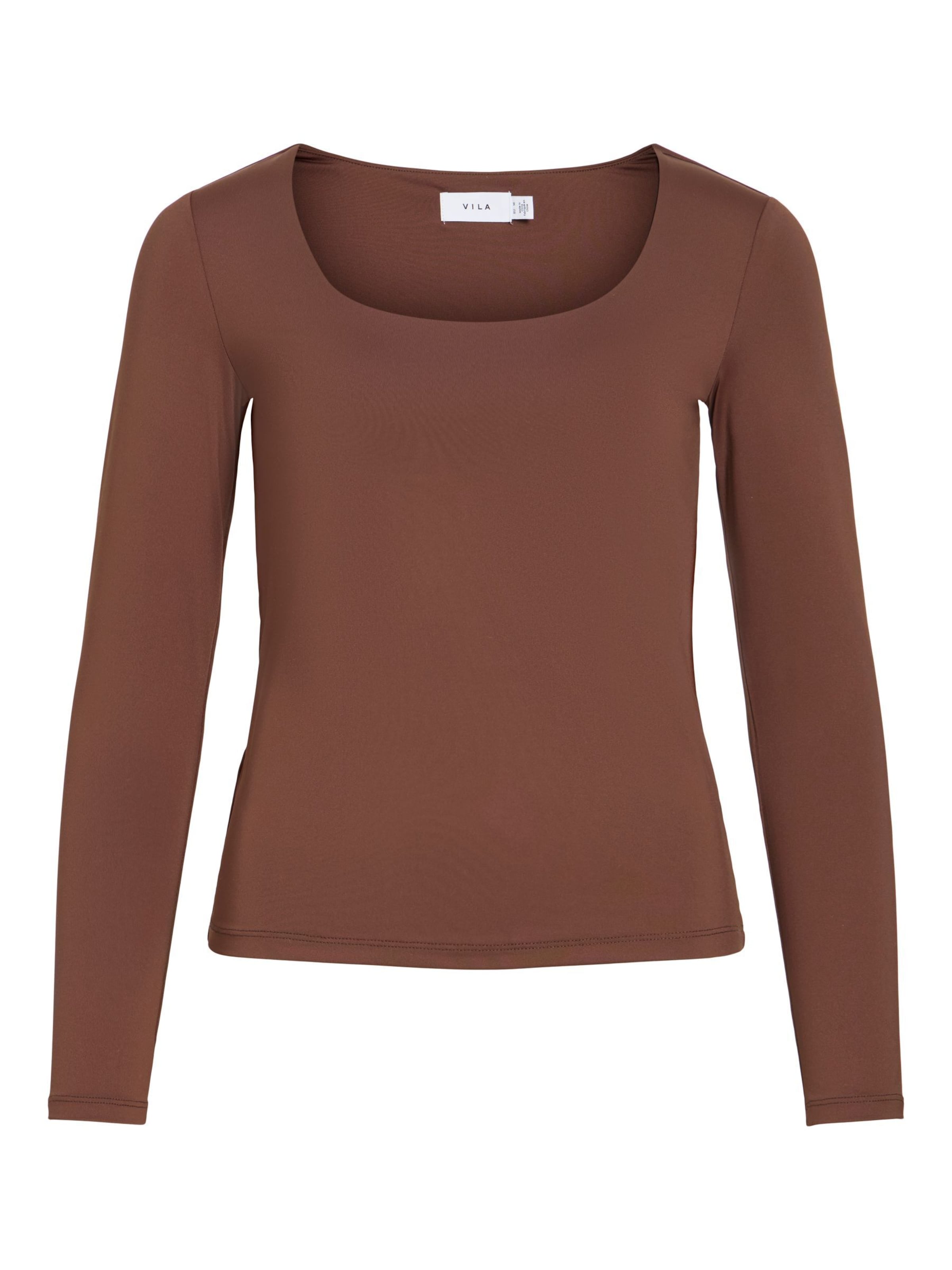 T-shirt 'VIKenza' VILA en marron : devant