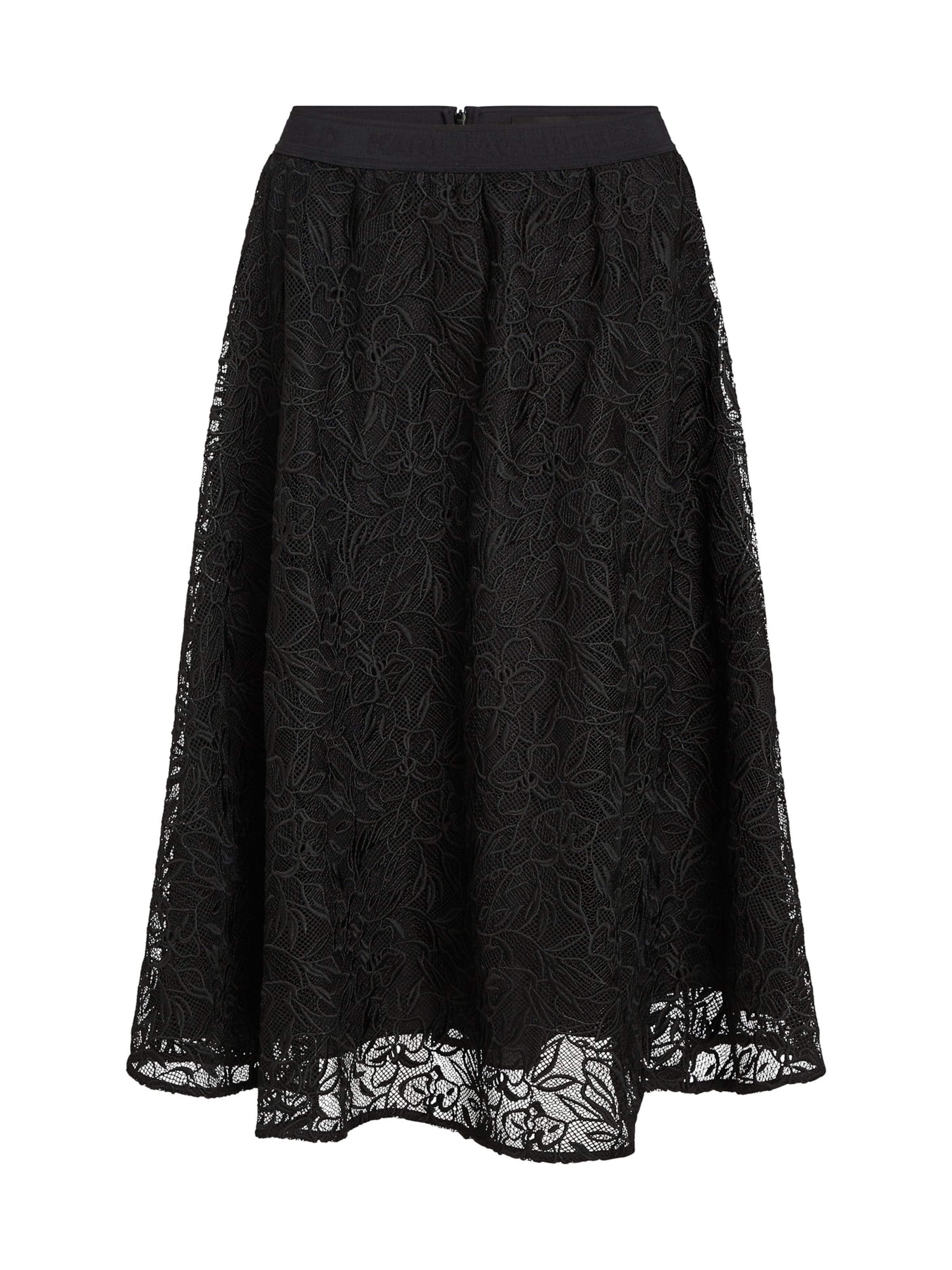 Fustă Karl Lagerfeld pe negru, Vizualizare produs