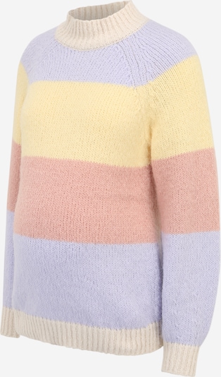 Pieces Maternity Jersey en azul claro / amarillo pastel / rosa pastel / blanco, Vista del producto