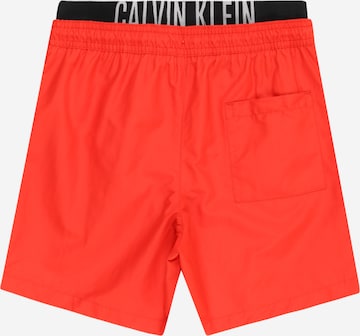 Calvin Klein Swimwear Board Shorts 'Intense Power' in Red