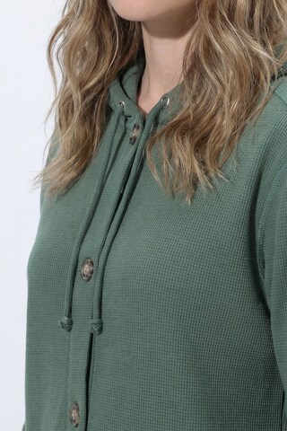 Ulla Popken Sweatjacke in Grün