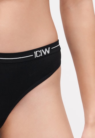 ICANIWILL - Calzoncillo deportivo 'Everyday' en negro: lado