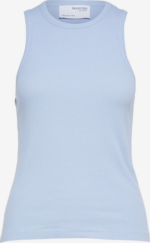 SELECTED Top in Blau: Vorderseite