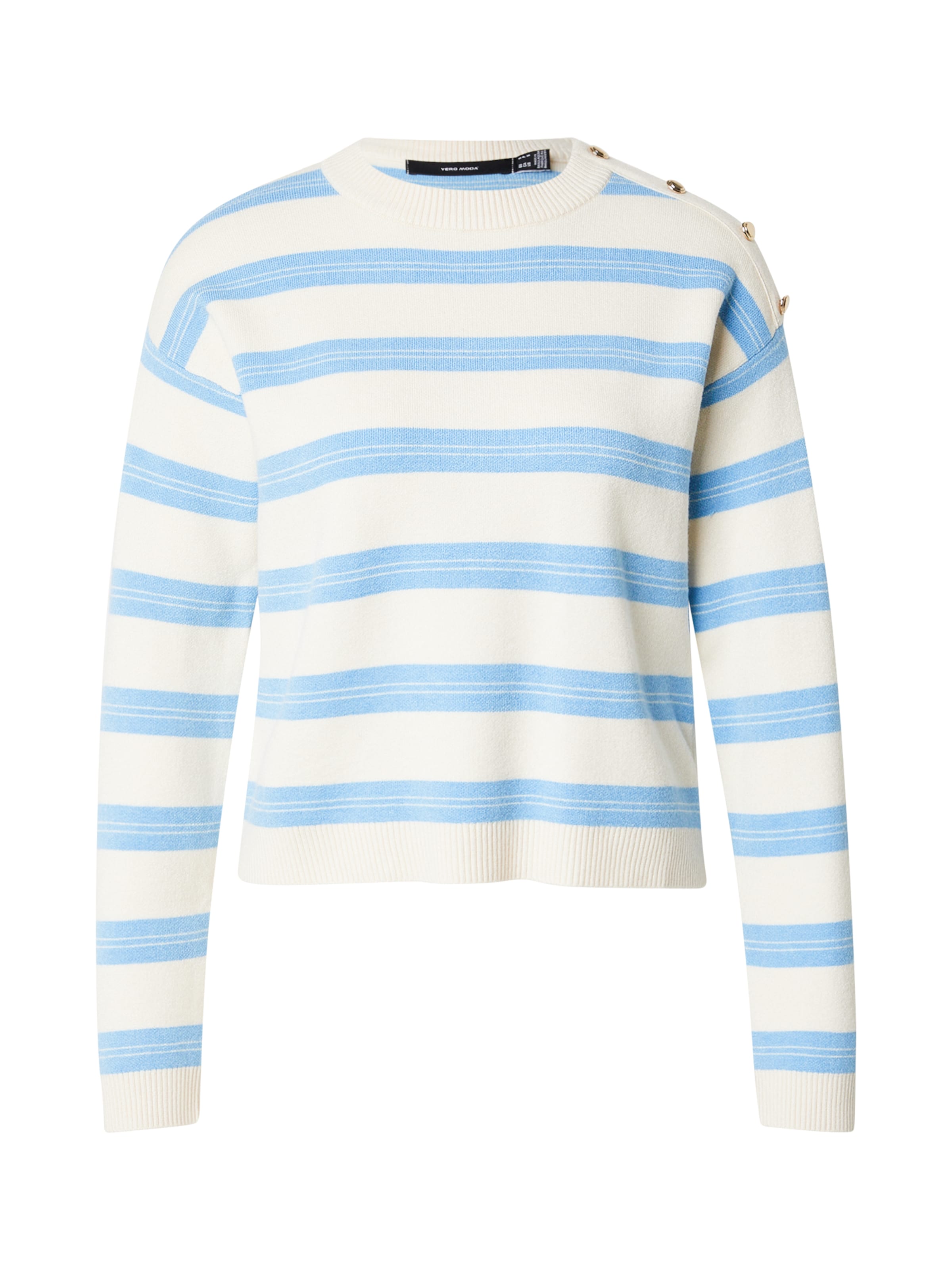 VERO MODA Свитер 'VMGOLD' в Бежевый / Небесно-голубой, Обзор товара