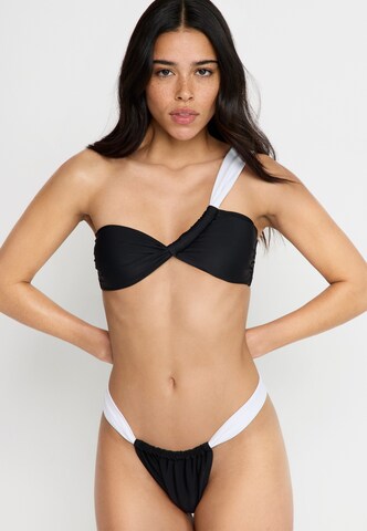 LSCN by LASCANA Bandeau Bikini in Black: front