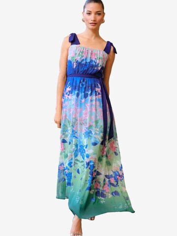 love & roses Jurk in Blauw: voorkant