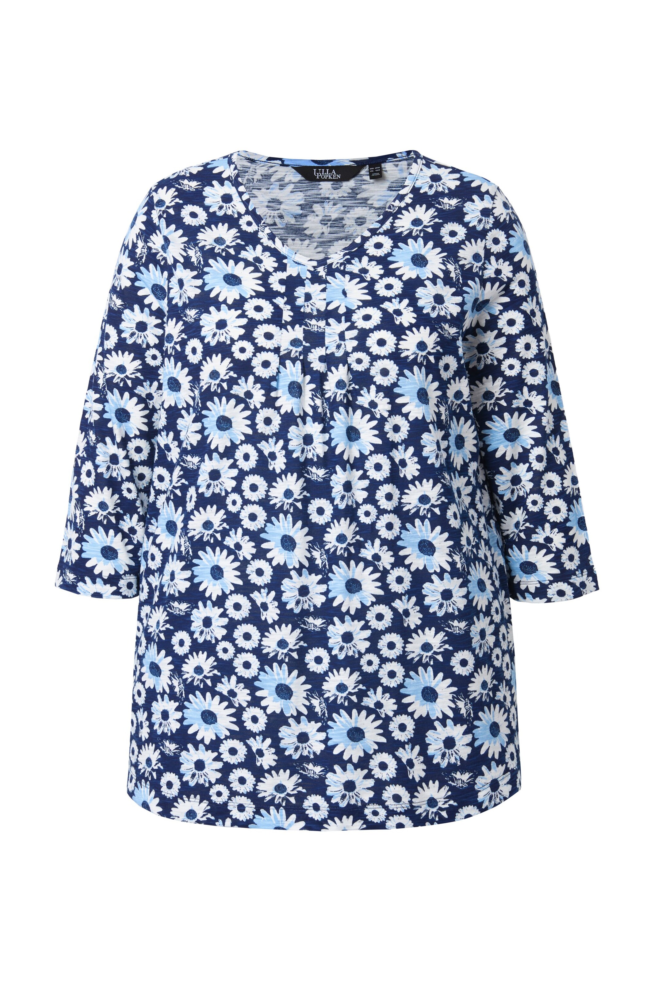 Ulla Popken Shirt in Blauw: voorkant