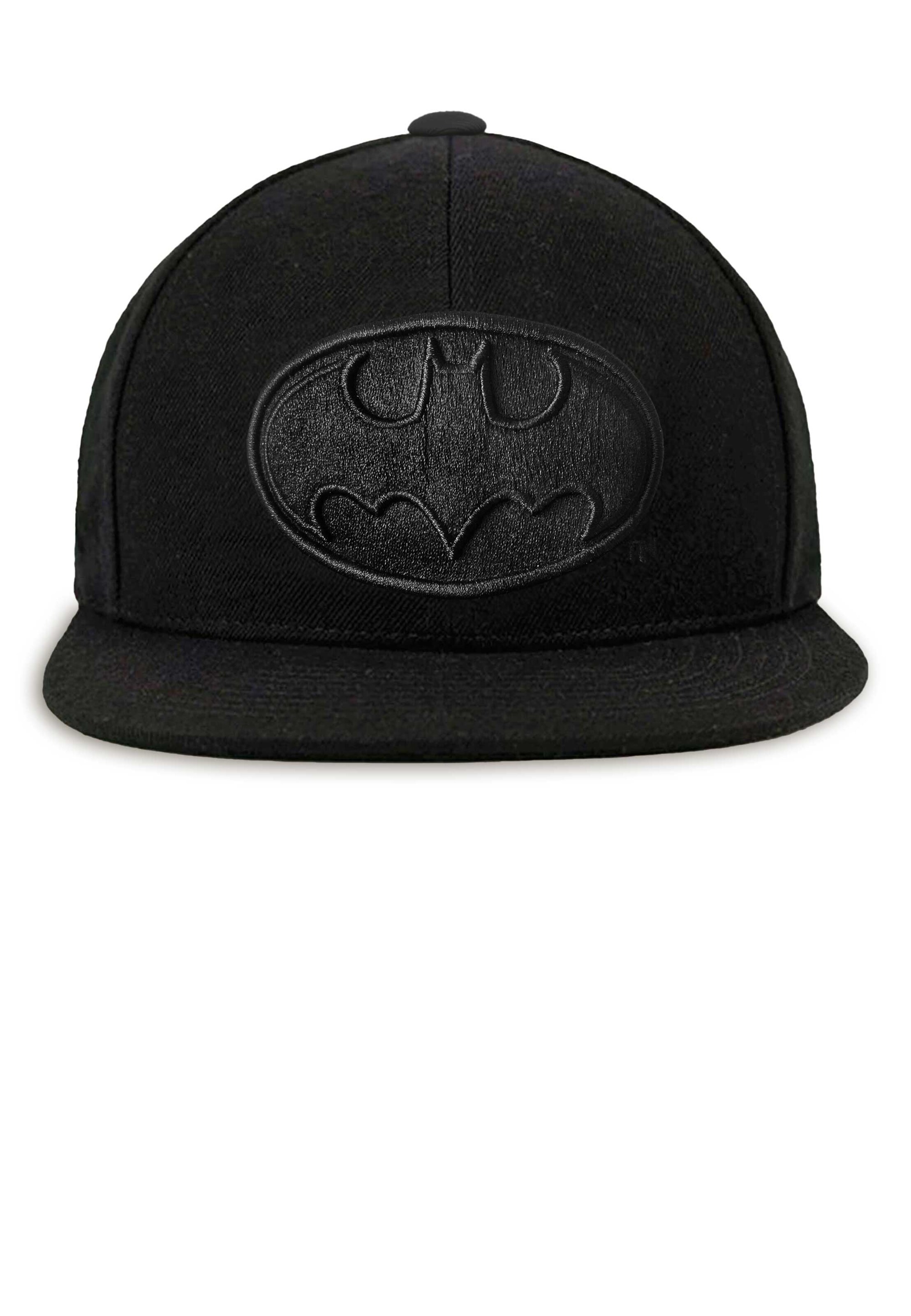LOGOSHIRT Kappe 'DC Batman Logo' in Schwarz: Vorderseite