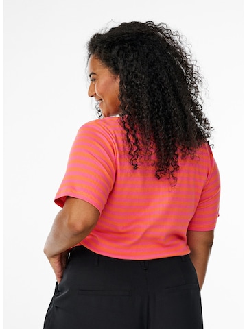 T-shirt 'Caamila' Zizzi en orange