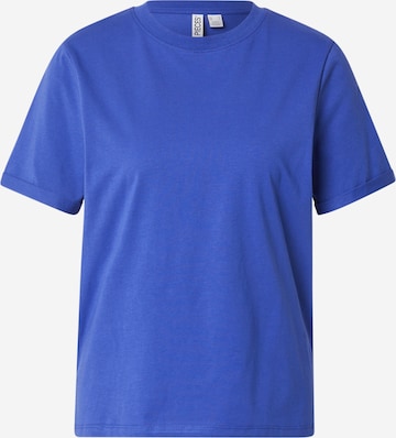 Tricou 'PCRIA' de la PIECES pe albastru: față