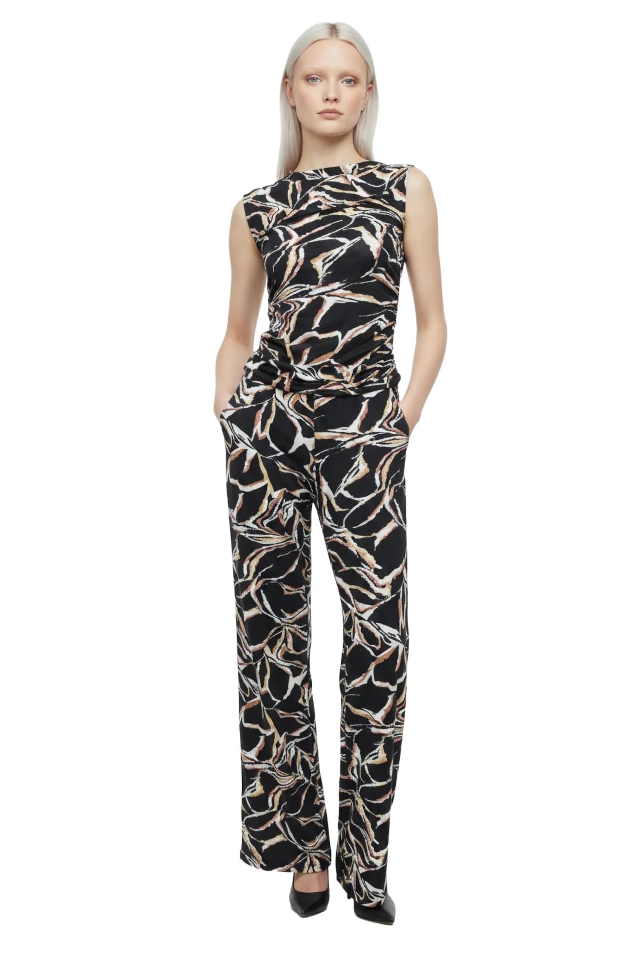 No Matter What Wide leg Broek in Zwart