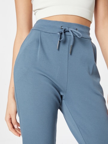 VERO MODA Tapered Pleat-Front Pants 'Eva' in Blue