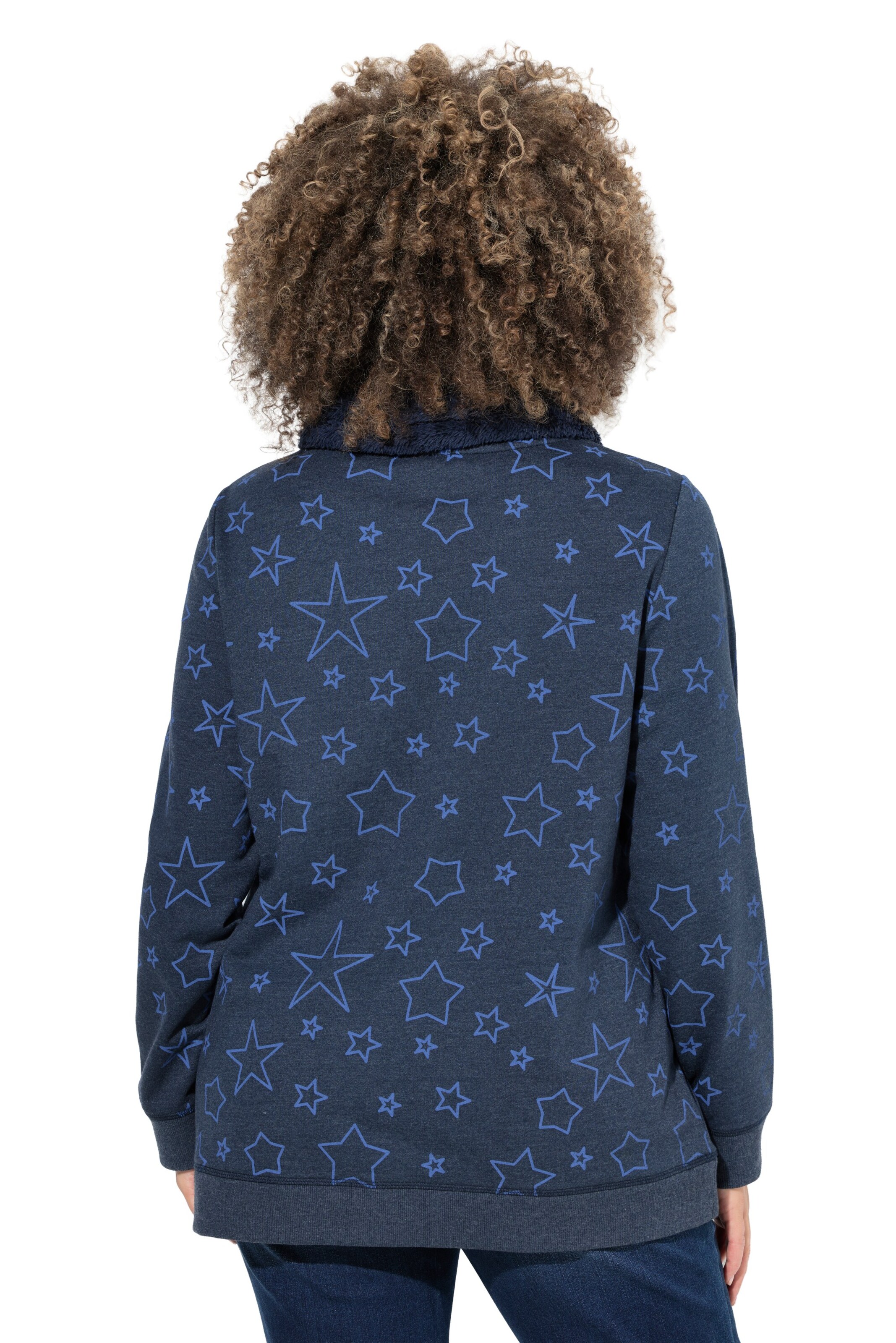 Ulla Popken Sweatshirt in Blue