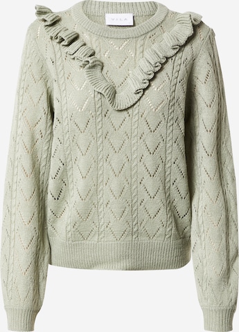VILA Sweater 'Feba' in Green: front