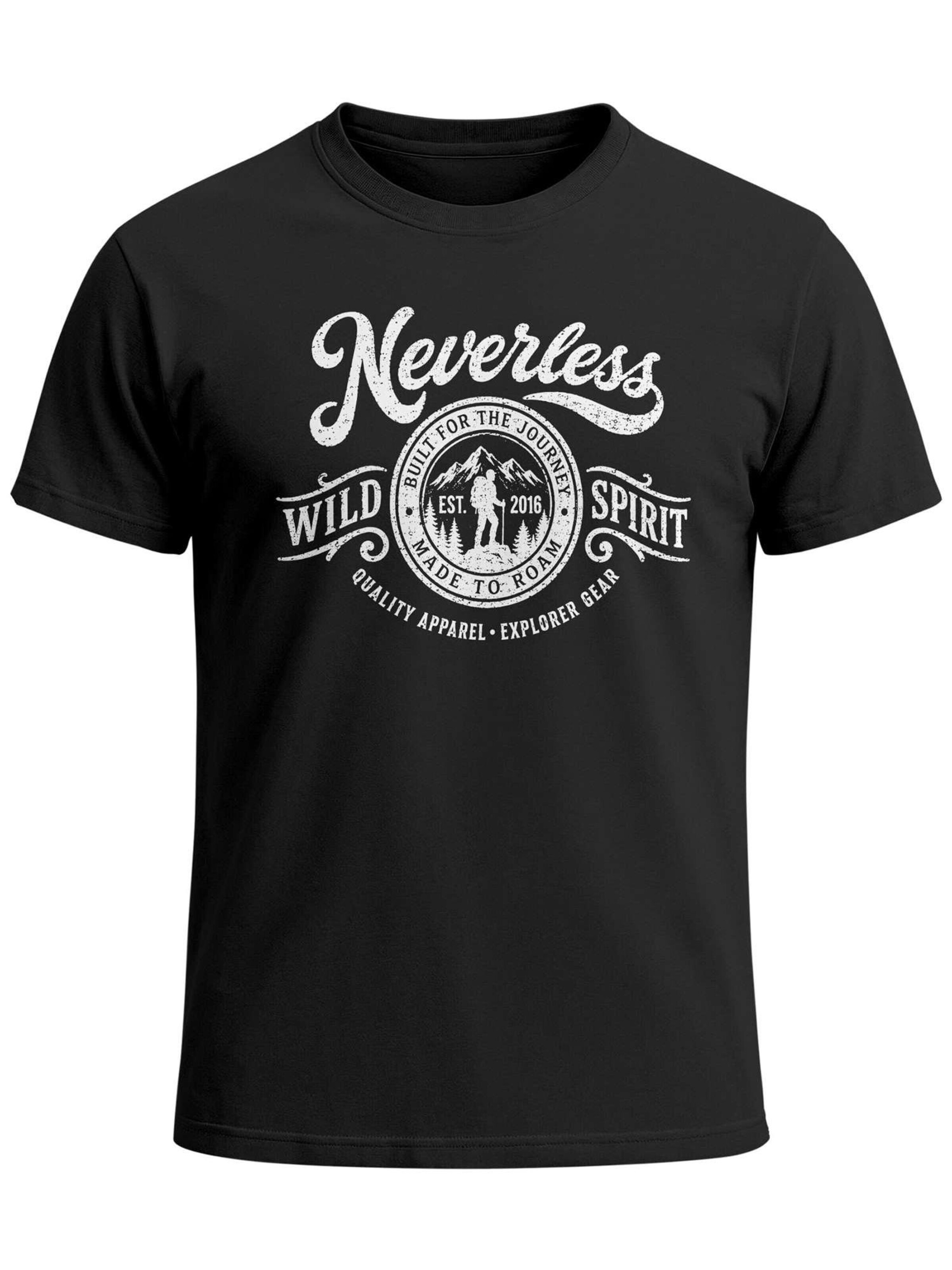 Neverless Shirt 'Wild Spirit' in Black