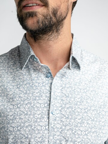 Petrol Industries Slim Fit Hemd in Weiß