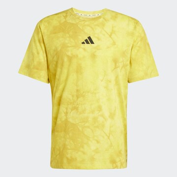 T-Shirt fonctionnel 'POWER' ADIDAS PERFORMANCE en jaune : devant