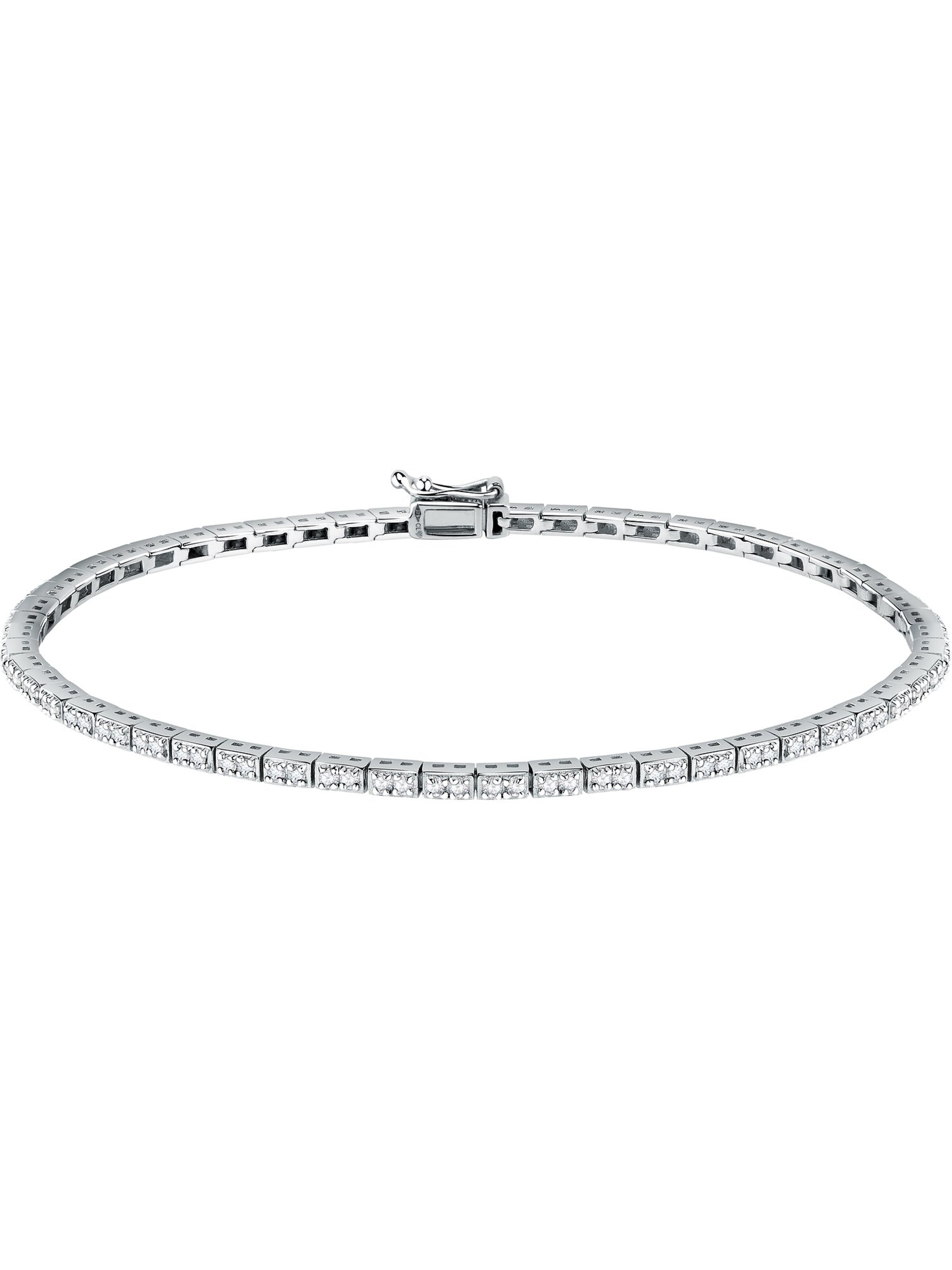 Live Diamond Armband in Silber: Vorderseite