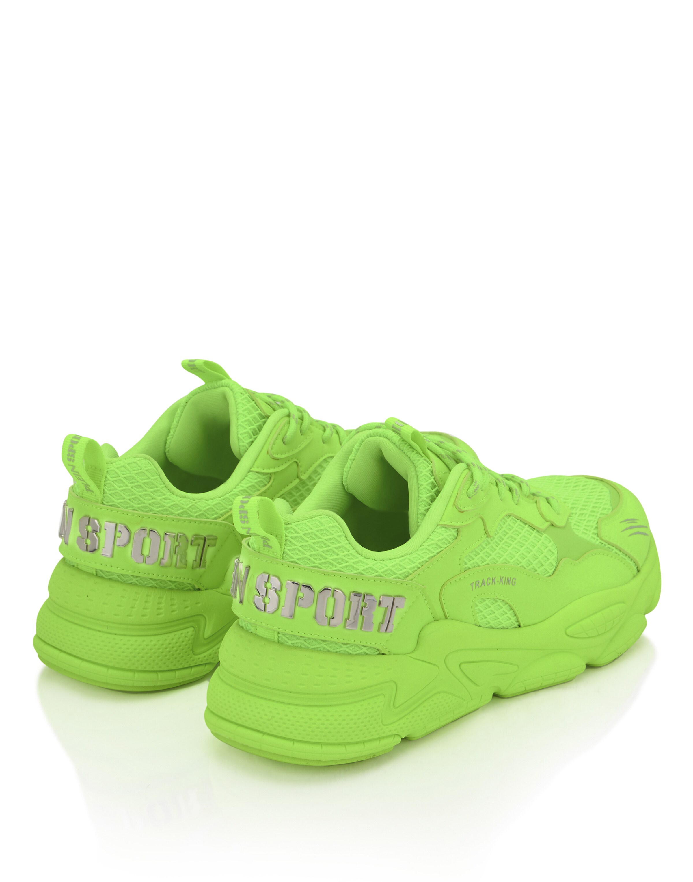 Plein Sport - Sapatilhas baixas 'Track King' em amarelo