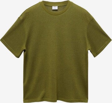 MANGO MAN Shirt in Green: front