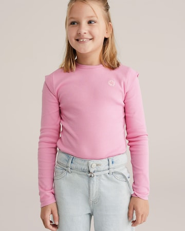 WE Fashion Μπλουζάκι σε ροζ: μπροστά