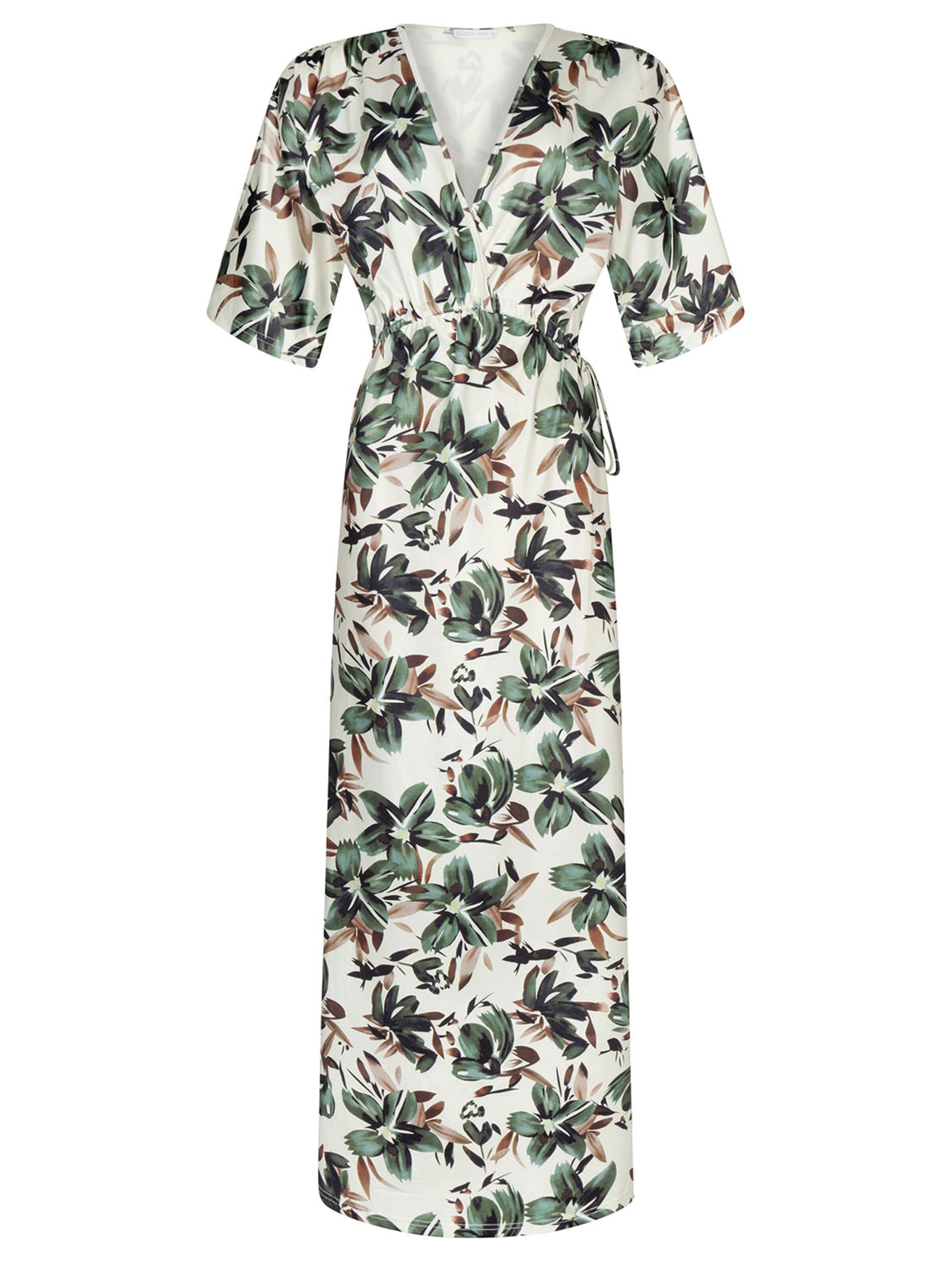 Robe 'Kimono Lotus Bastimentos' Chic by Lirette en beige : devant