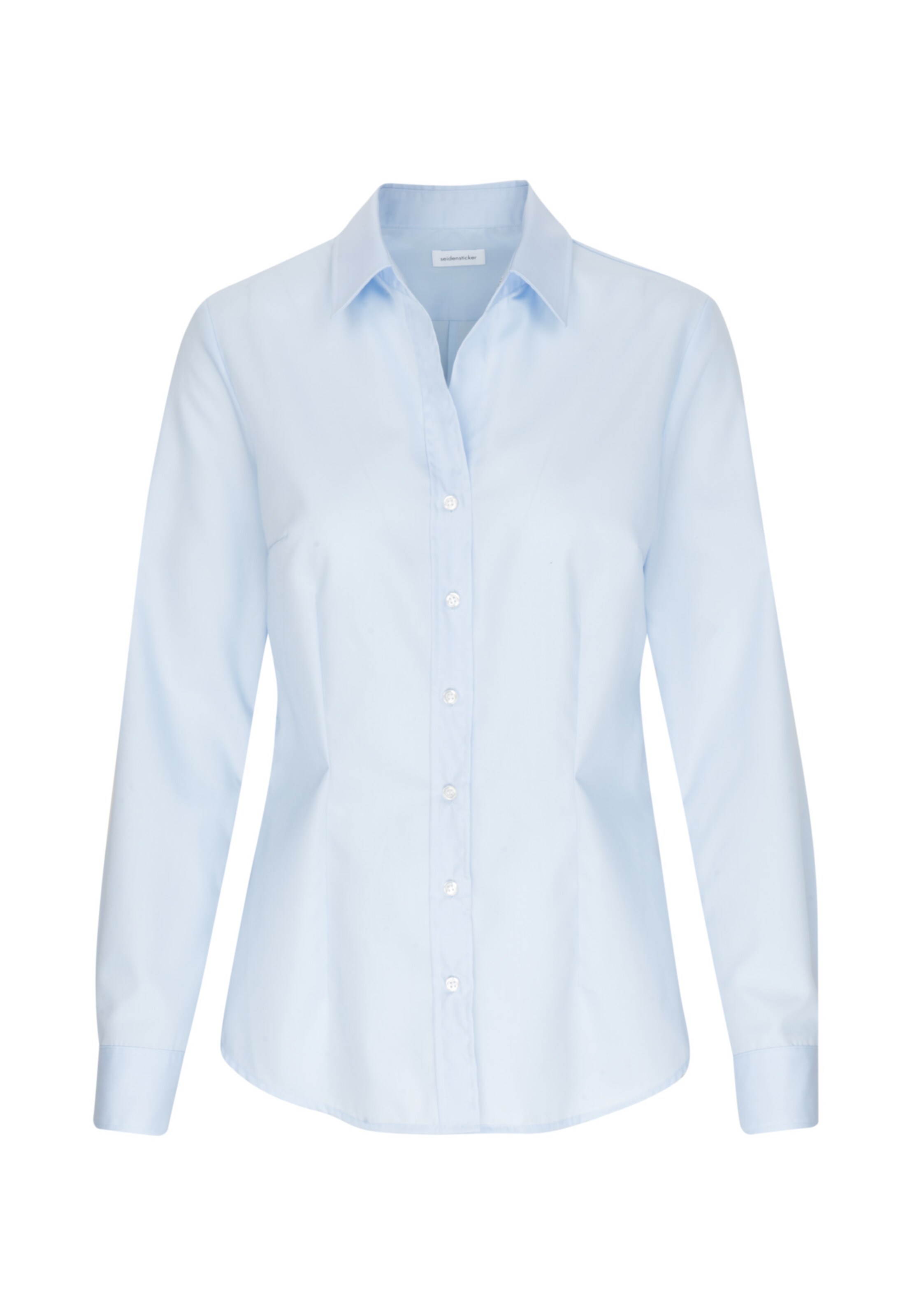 Chemisier ' Schwarze Rose ' SEIDENSTICKER en bleu : devant