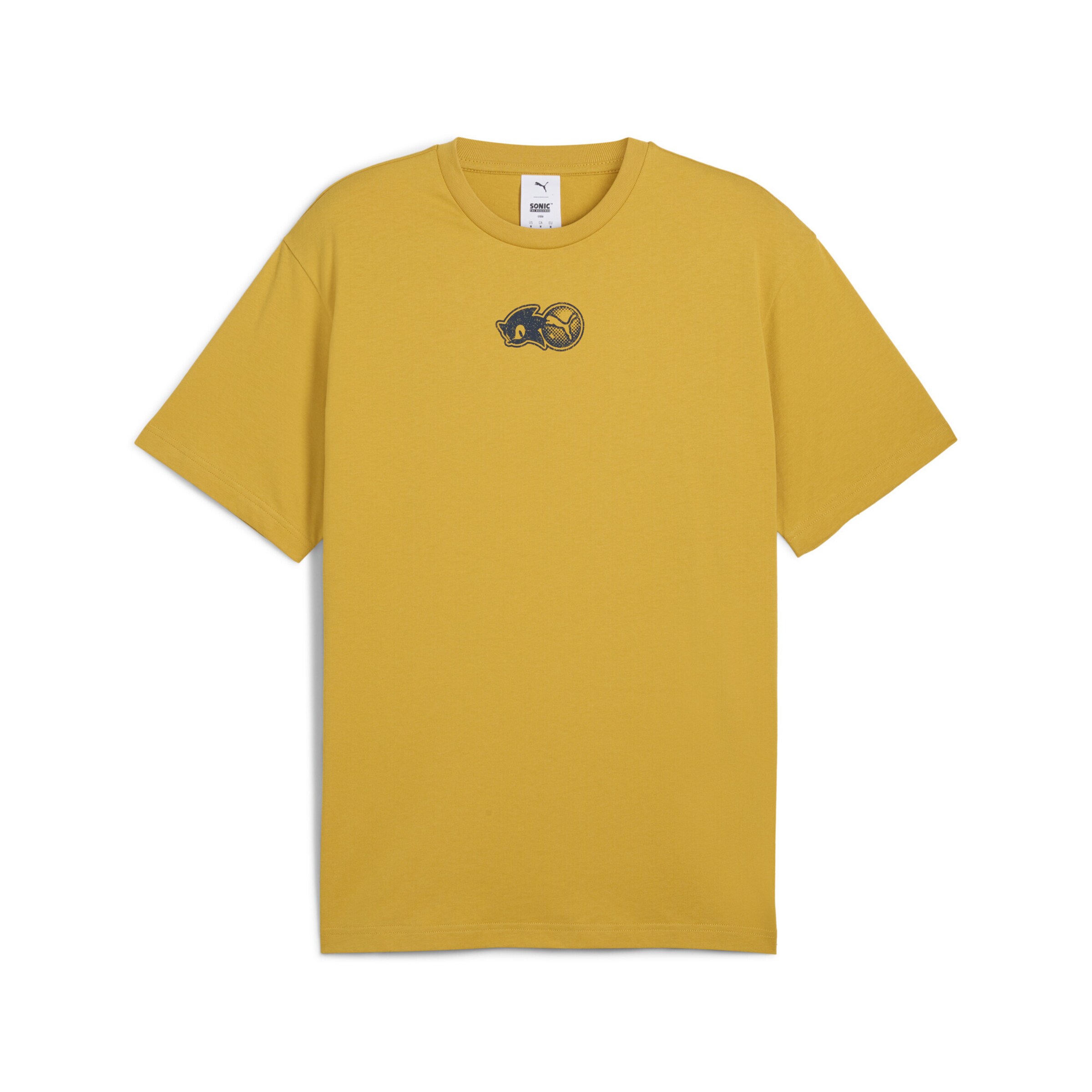 PUMA Shirt 'PUMA x SONIC THE HEDGEHOG' in Yellow: front