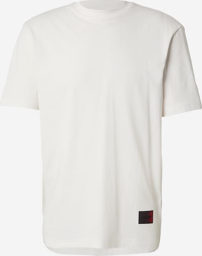 HUGO Majica 'Danoto' u boja pijeska / patlidžan / crvena / crna, Pregled proizvoda