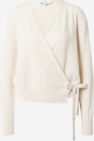 Cardigan rosemunde en beige : devant