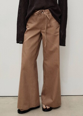 MANGO Wide Leg Jeans 'Olivia' in Braun: Vorderseite