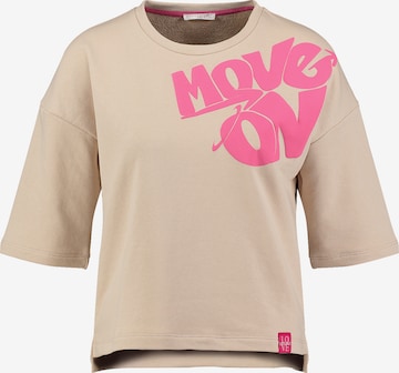 Key Largo Collegepaita 'Move On' värissä beige: etupuoli