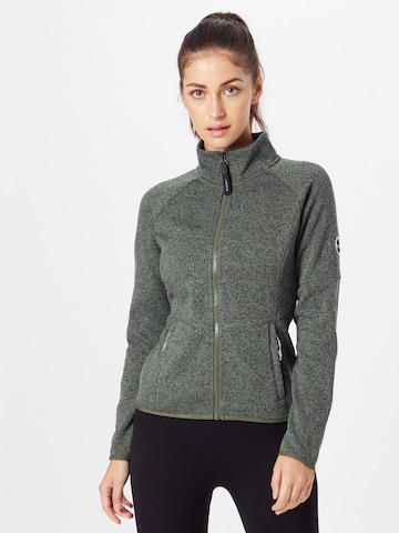 ICEPEAK Athletic fleece jacket 'ADDISON' in Green: front