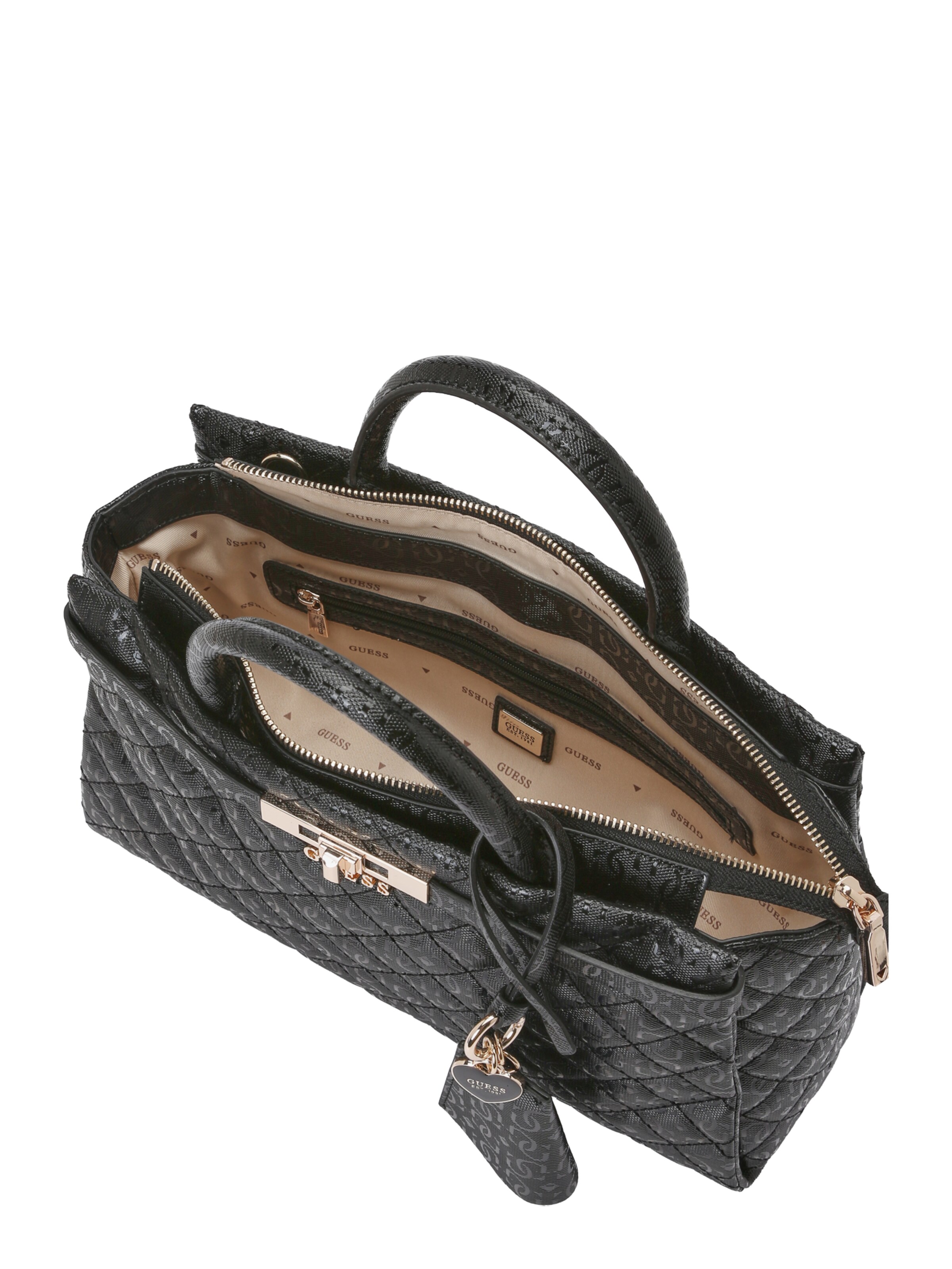 GUESS Handbag 'Idra Girlfriend Satchel' in Black