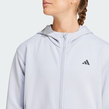 ADIDAS PERFORMANCE Αθλητική ζακέτα φούτερ σε γκρι